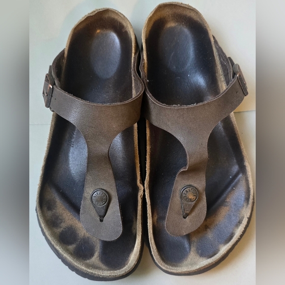 Birkenstock Gizeh Browm Flip Flop Thong Sandal Women Size 41 US 10-10.5 - Picture 2 of 9